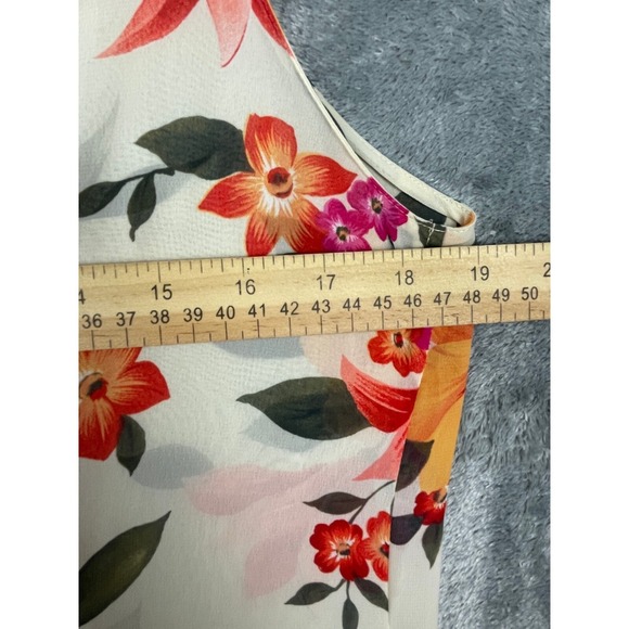 Victoria's Secret Maxi Dress Large Floral Button Up Sleeveless Sheer Y2K Vintage - Picture 9 of 11